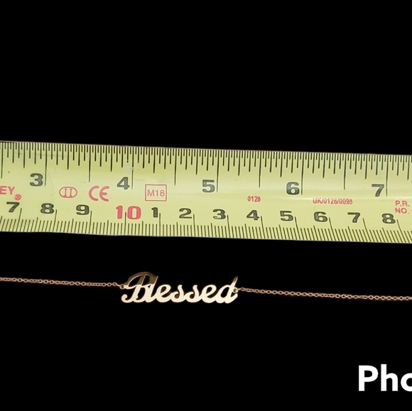 14k Blessed Glam Name Bracelet Solid Gold - Picture 3 of 5